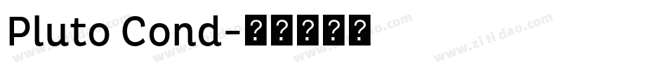 Pluto Cond字体转换